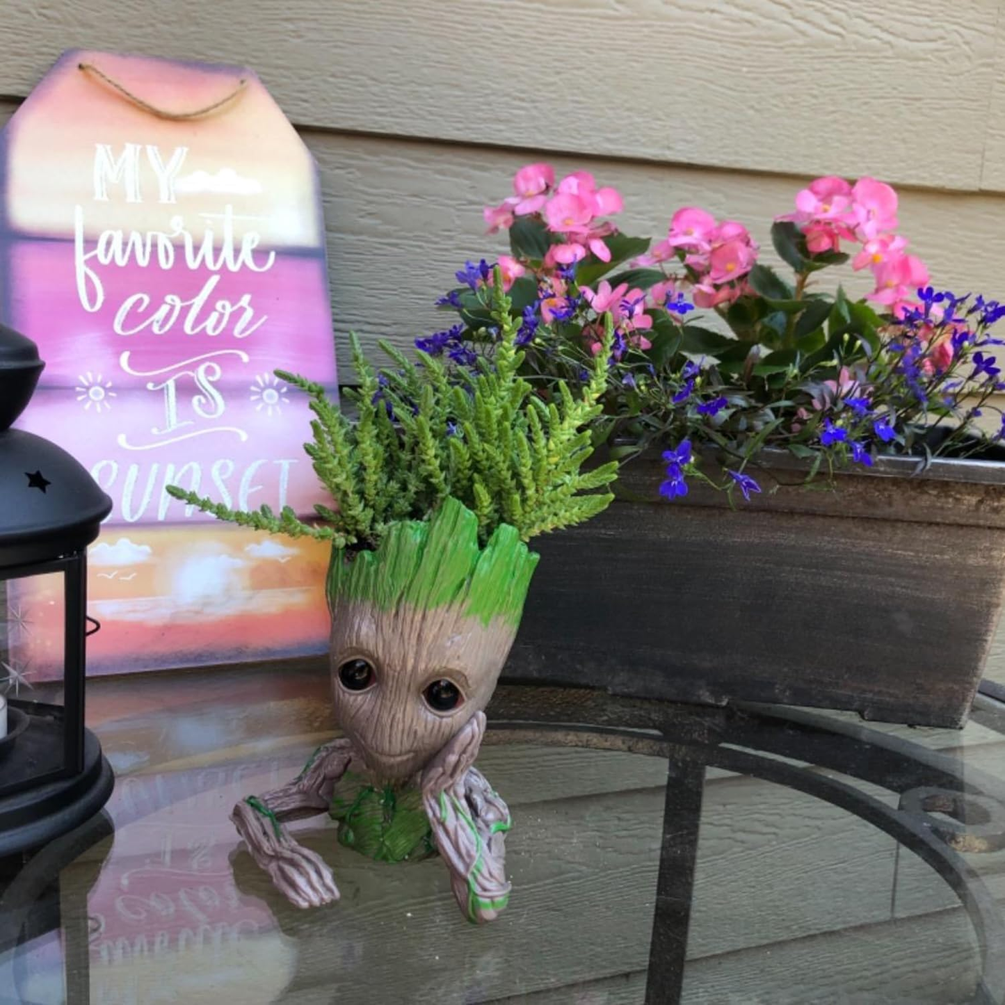 Baby Groot Planter Pot & Pen Holder - Cute Desk Organizer Flower Pot Gift