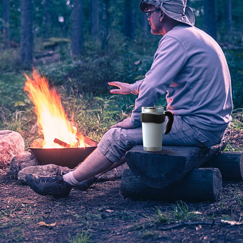 Tumbler Handle Fits for 20 OZ YETI, OZARK TRAIL, Rambler Tumbler(Black,Handle Only,Cup Not Include)