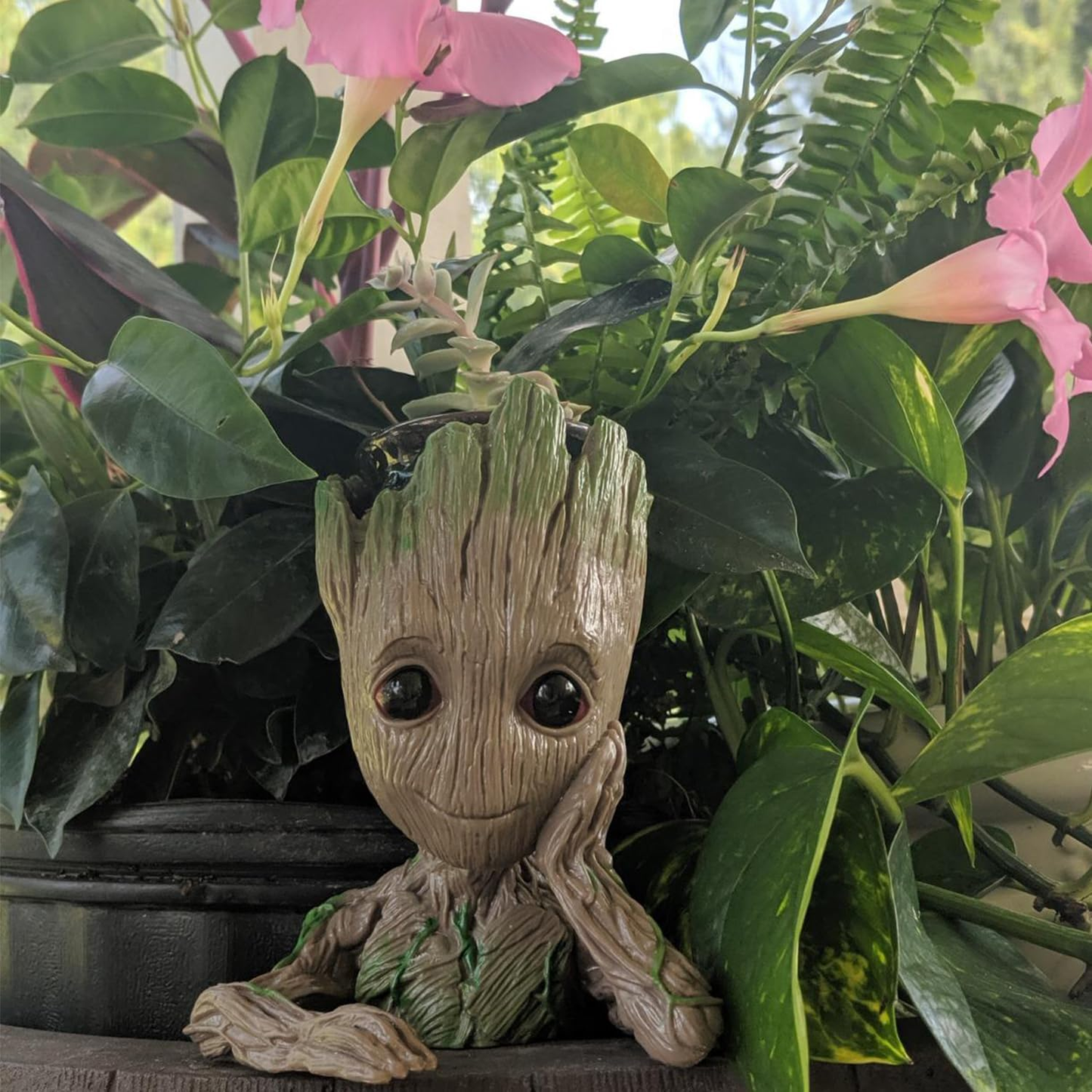 Baby Groot Planter Pot & Pen Holder - Cute Desk Organizer Flower Pot Gift
